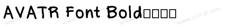 AVATR Font Bold字体转换